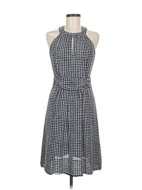 Tory Burch Silk Dress, Navy and Cream,  Size 6
